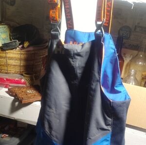 Kids Helly Hansen Black and Blue Ski Bib